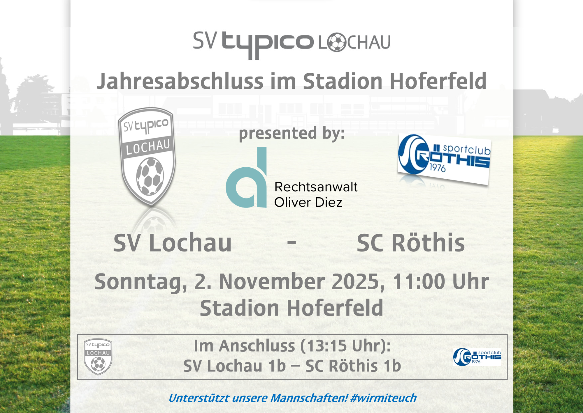 Jahresabschluss im Stadion Hoferfeld