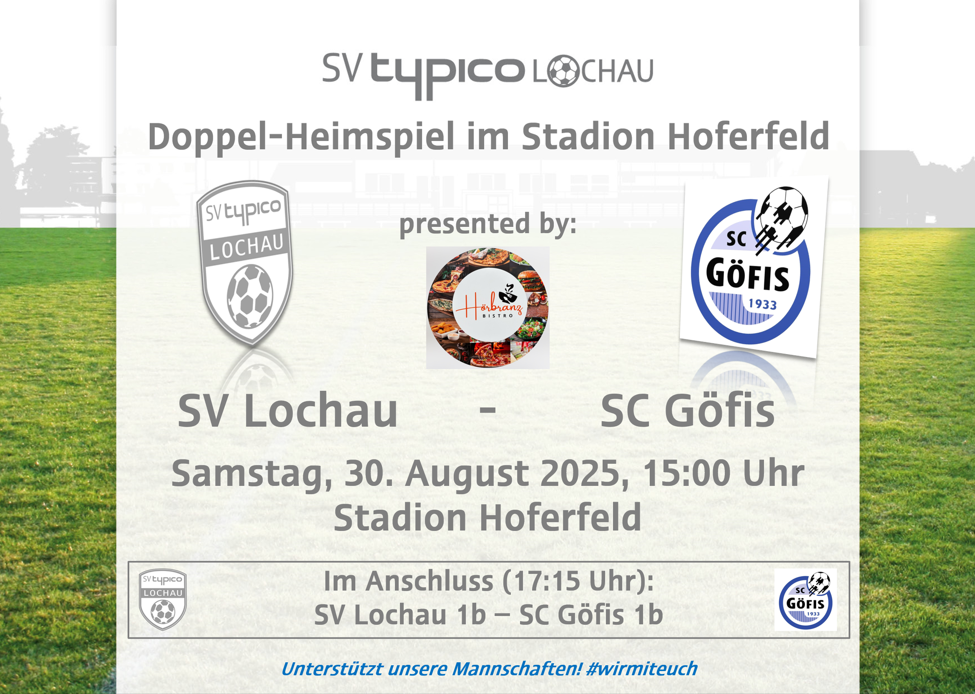 Doppel-Heimspiel im Stadion Hoferfeld