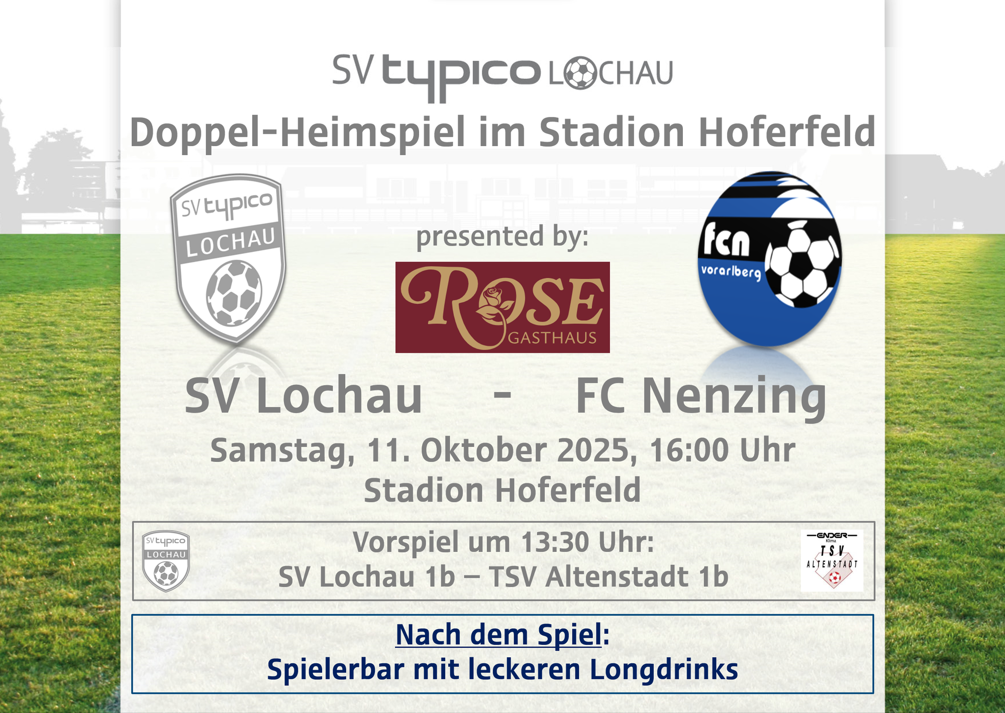 Nächstes Doppel-Heimspiel am Hoferfeld