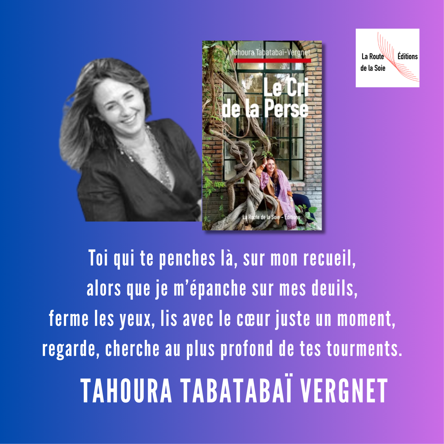 Avec Tahoura Tabatabaï-Vergnet on crie la Perse