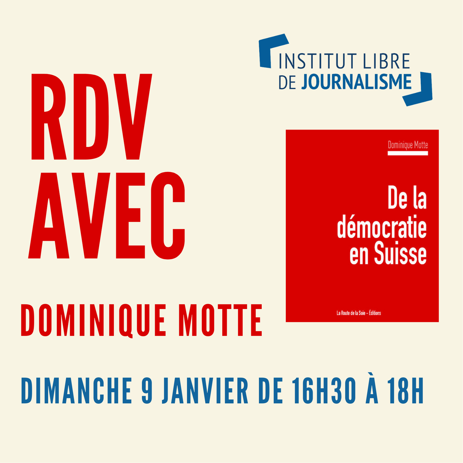 Dominique Motte à l'Institut du Journalisme Libre