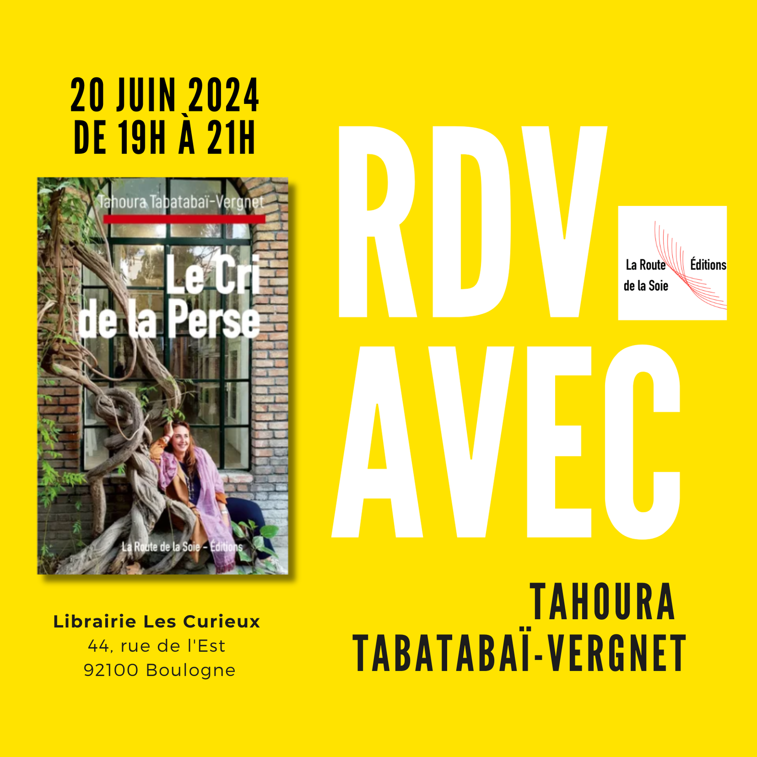 Rendez-vous avec Tahoura Tabatabaï-Vergnet