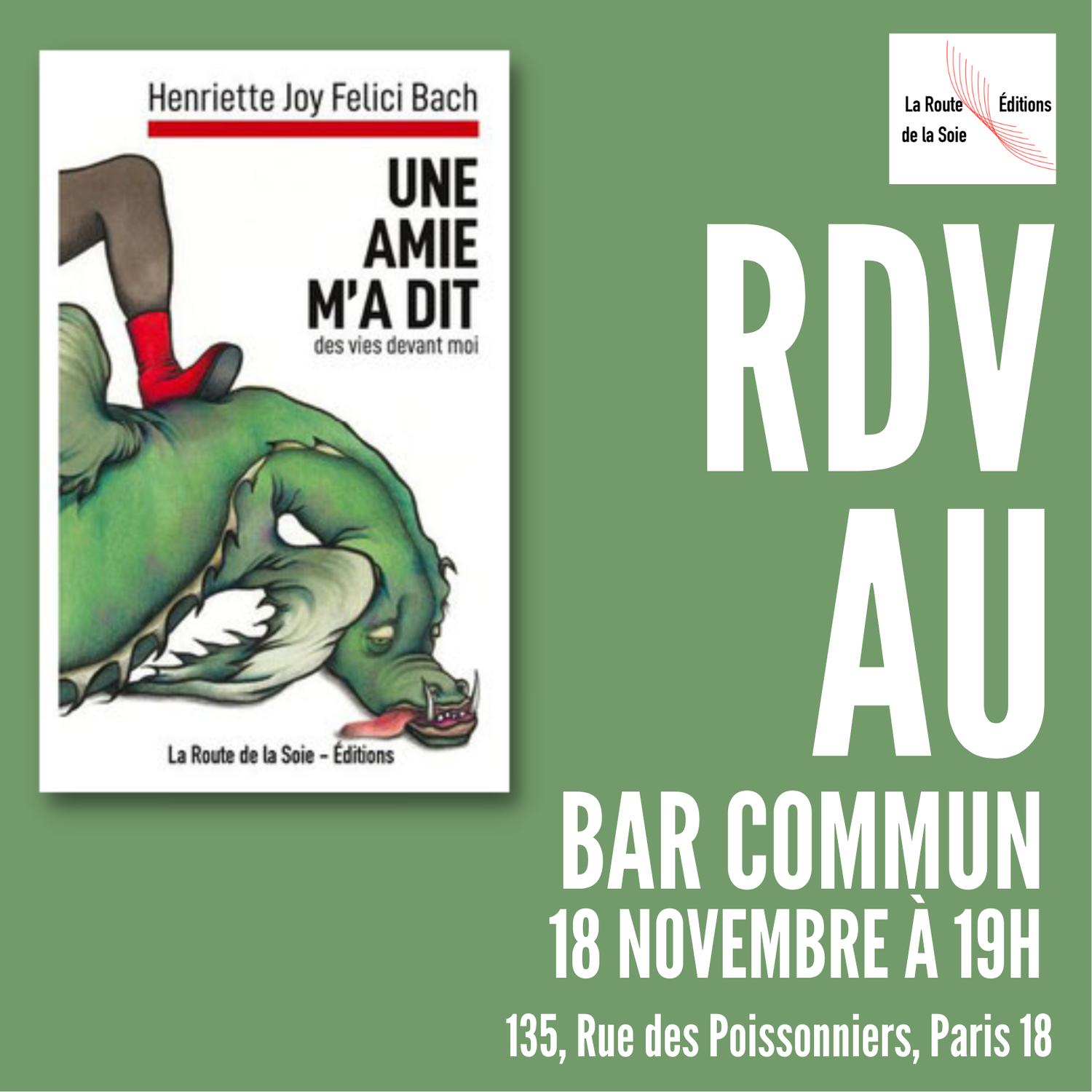 Rendez-vous ce soir au Bar Commun