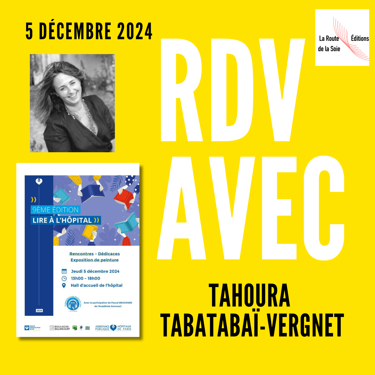 Rendez-vous avec Tahoura Tabatabaï-Vergnet lors de "Lire à l'hôpital"