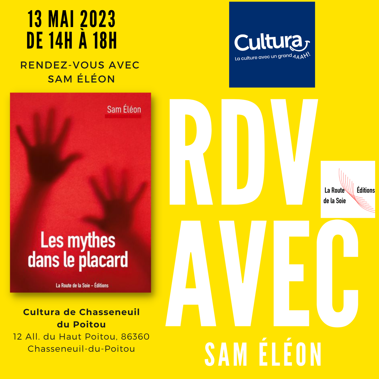 Rendez-vous avec Sam Éléon à Cultura