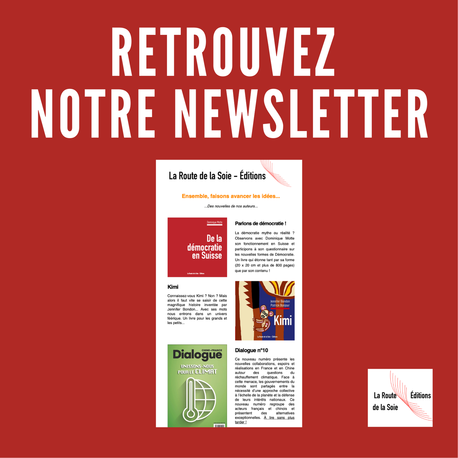 Notre Newsletter est sortie