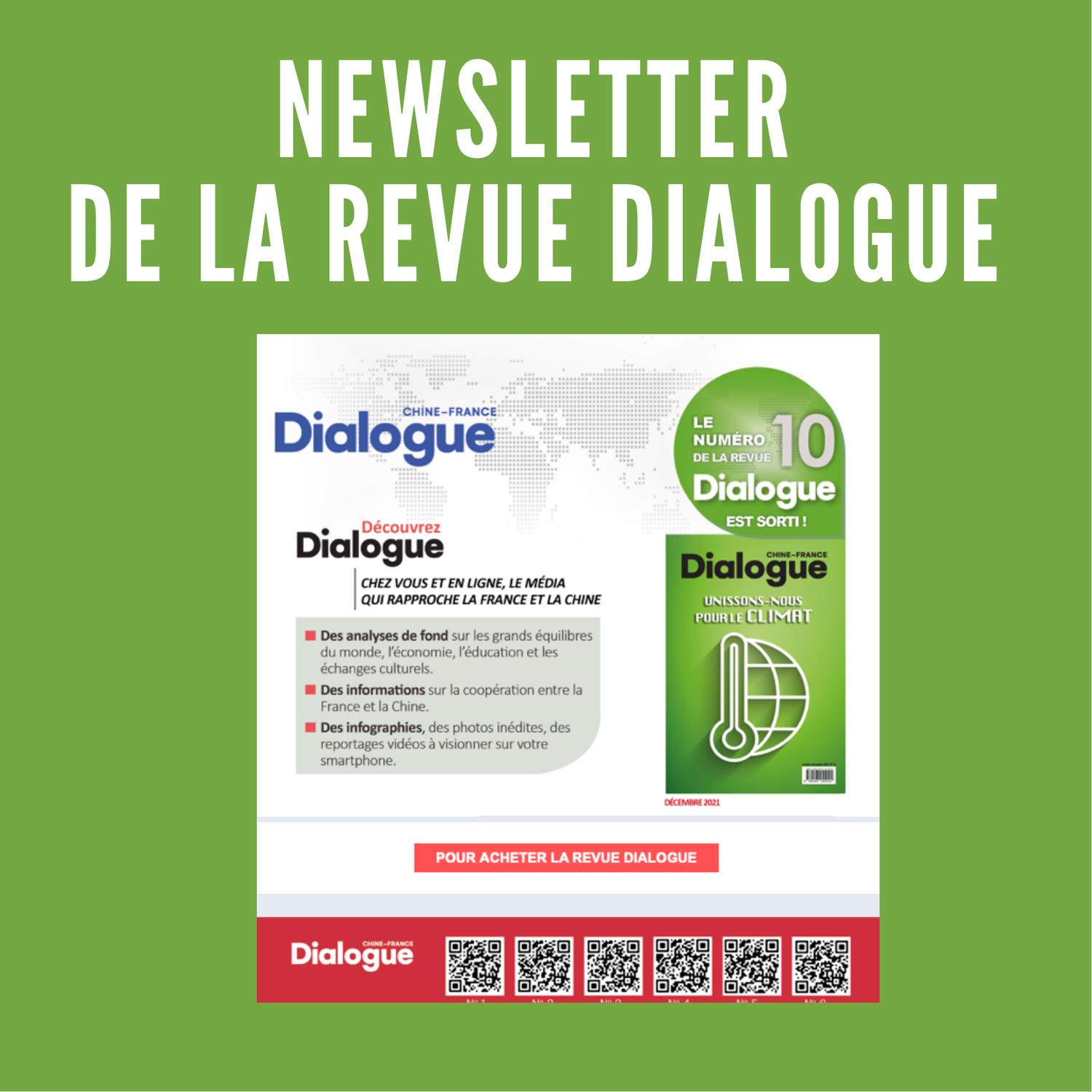 Découvrez la Newsletter de la revue Dialogue
