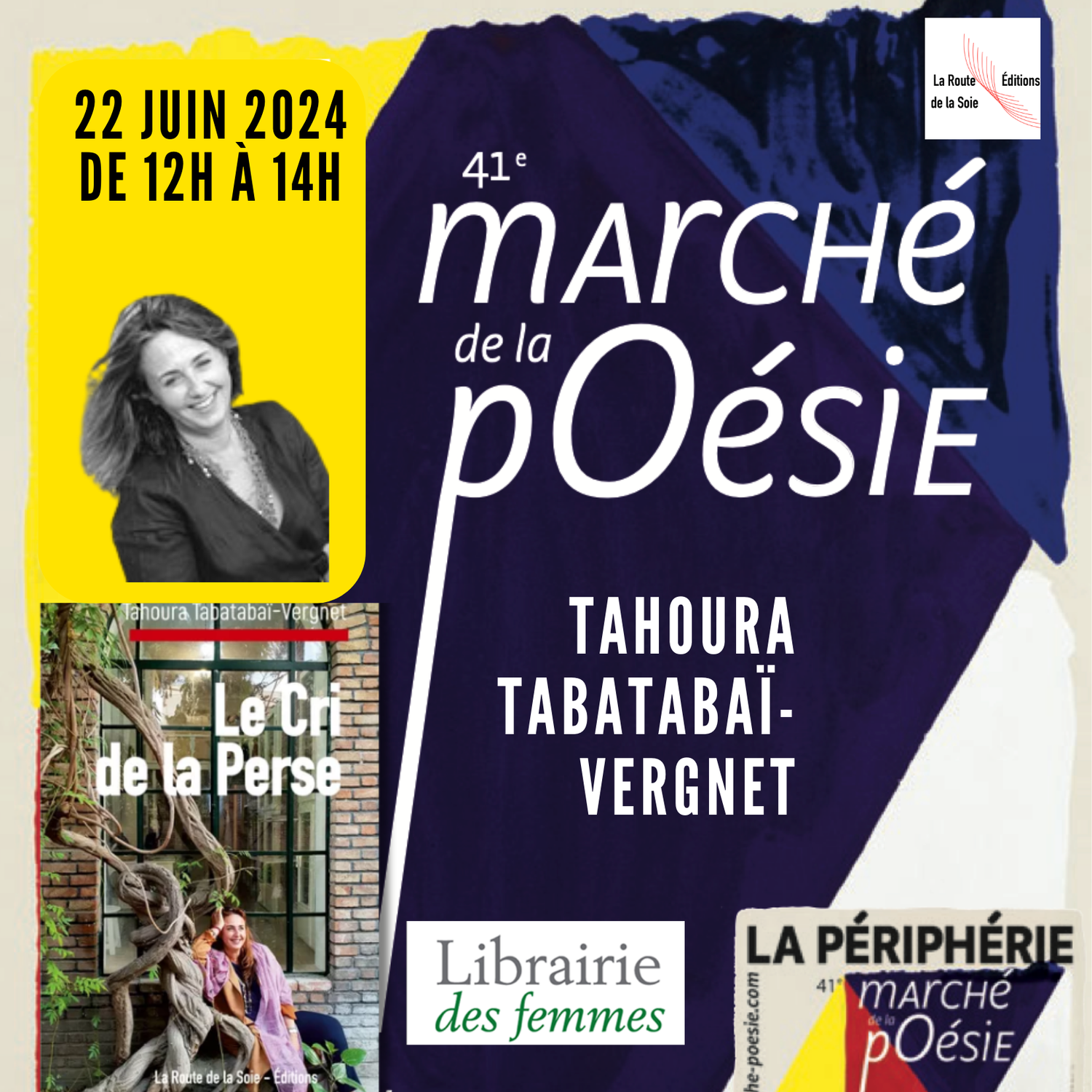 Rendez-vous au marché de la Poésie avec Tahoura Tabatabaï-Vergnet