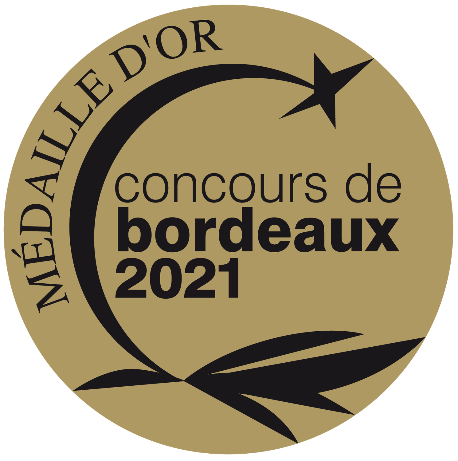 Madaille d'OR BORDEAUX Château La Ganne 2019