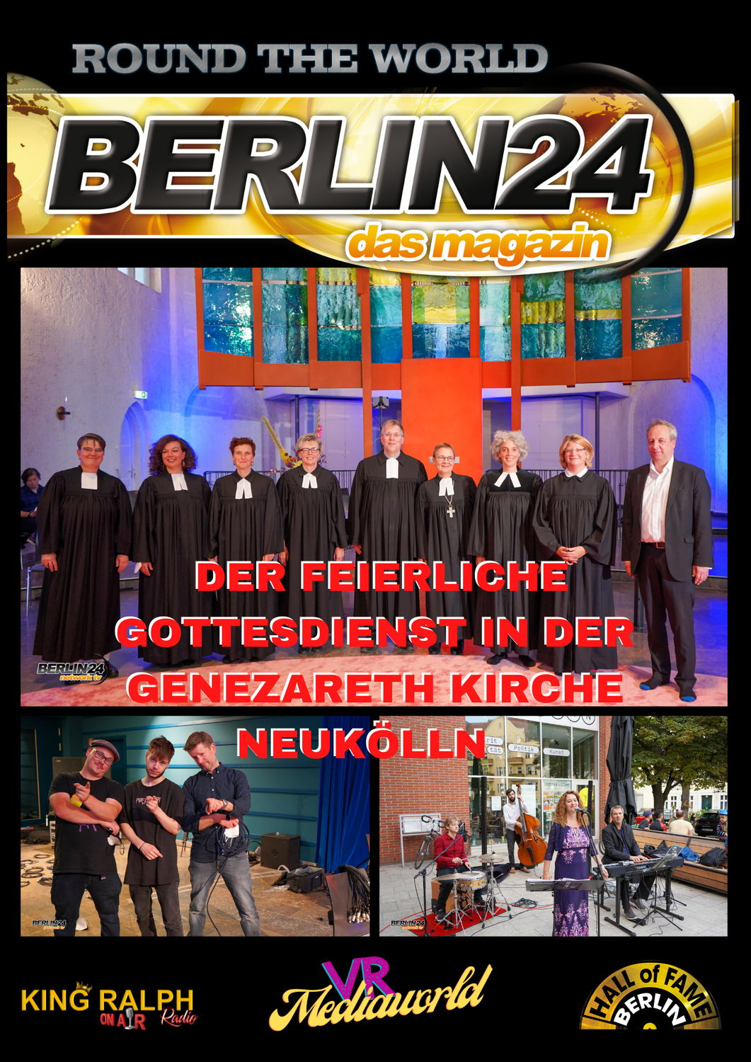 Der feierliche Gottesdienst in der Genezareth Kirche Neukölln zur Einweihung und des Starts des Projektes „Startbahn“.