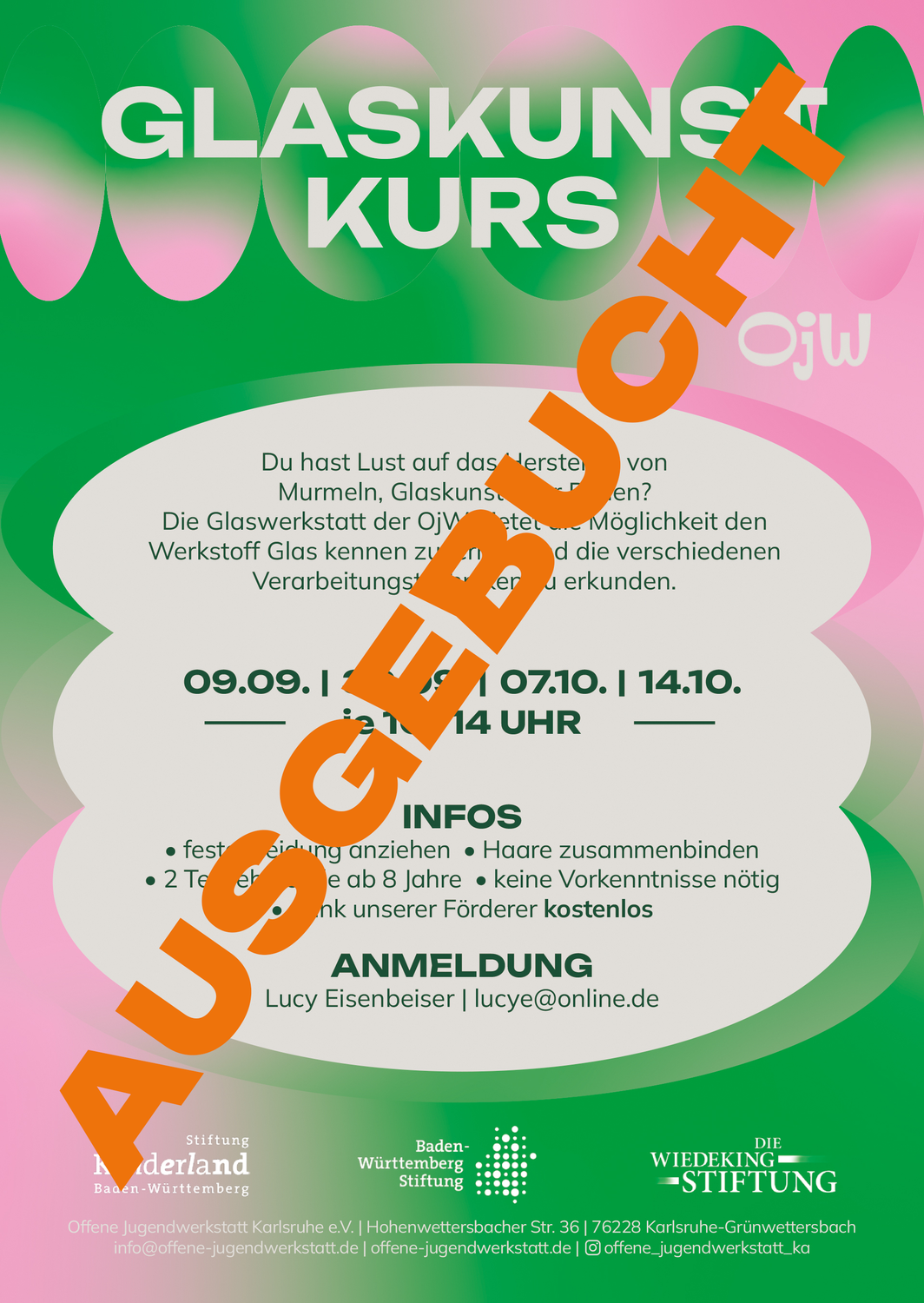 Glaskunstkurse für Kinder