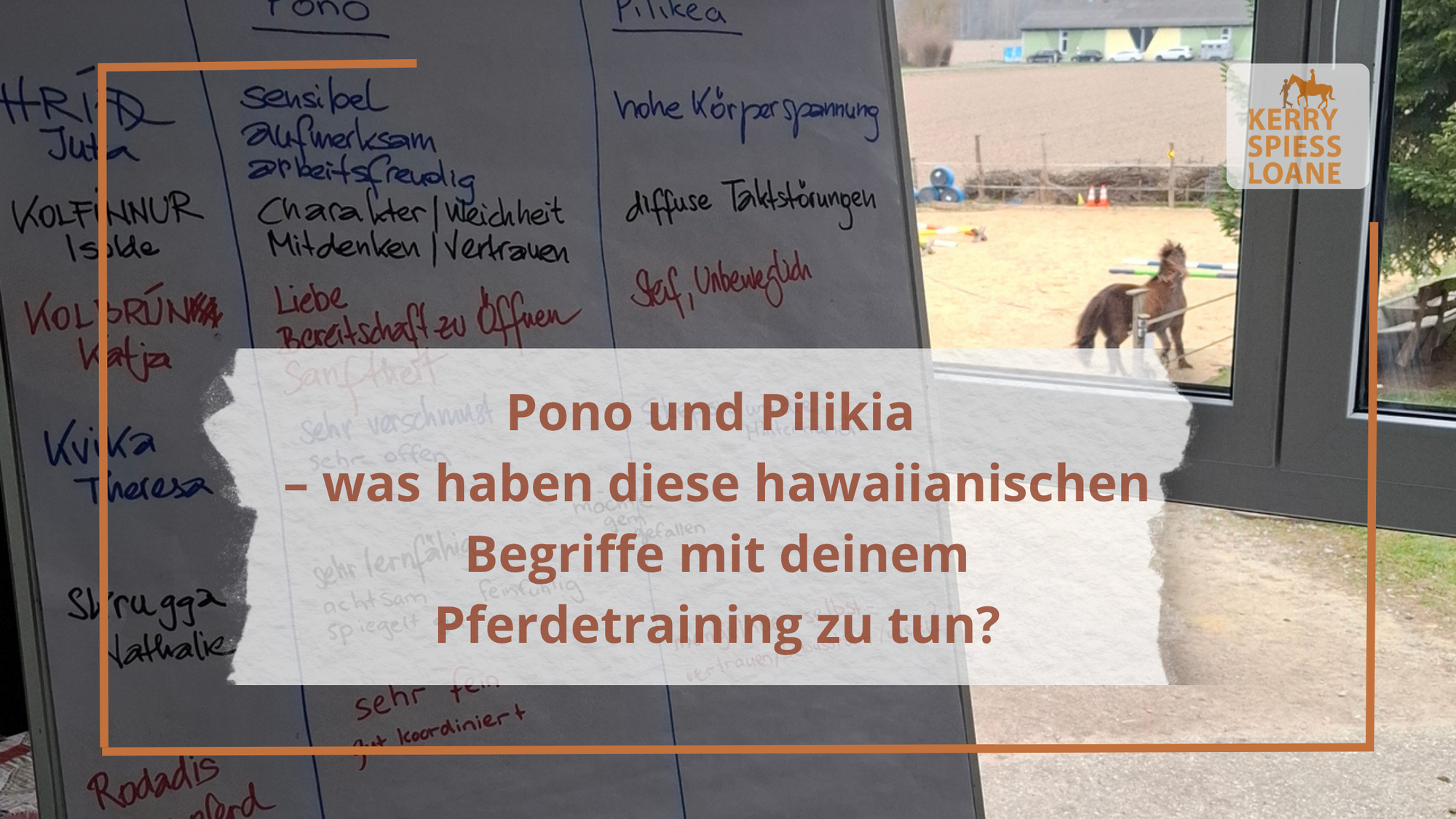 Pono und Pilikia – was haben diese hawaiianischen Begriffe mit deinem Pferdetraining zu tun?