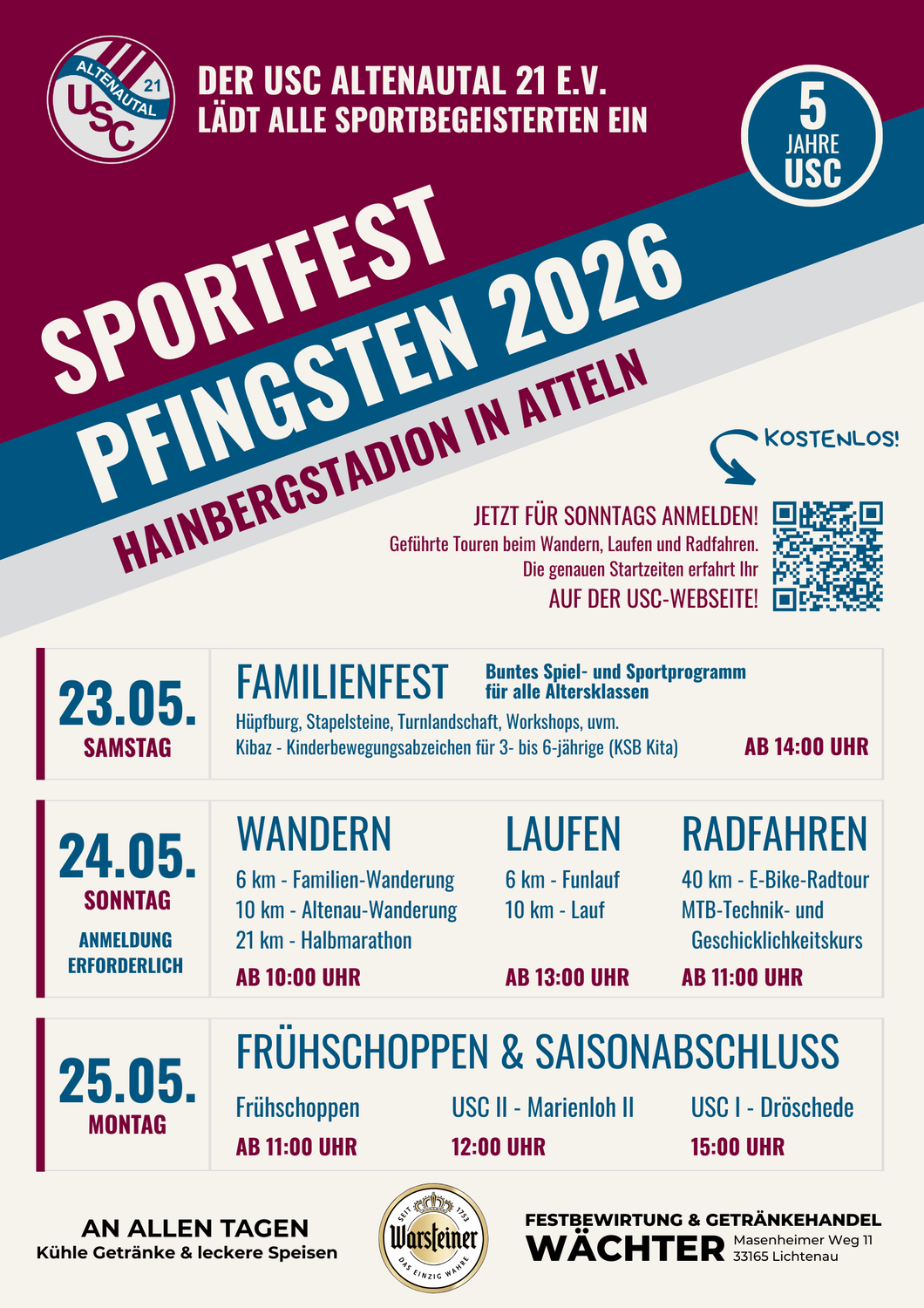 USC Sportfest Pfingsten 2026