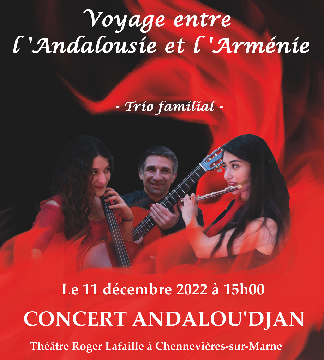 Concert Andalou'djan -Théâtre Roger Lafaille - Chennevières-Sur-Marne (94)
