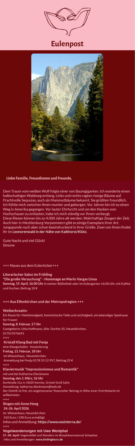 Eulenpost im Februar 2026