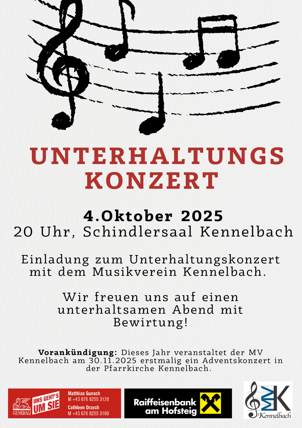 Unterhaltungskonzert im Schindlersaal