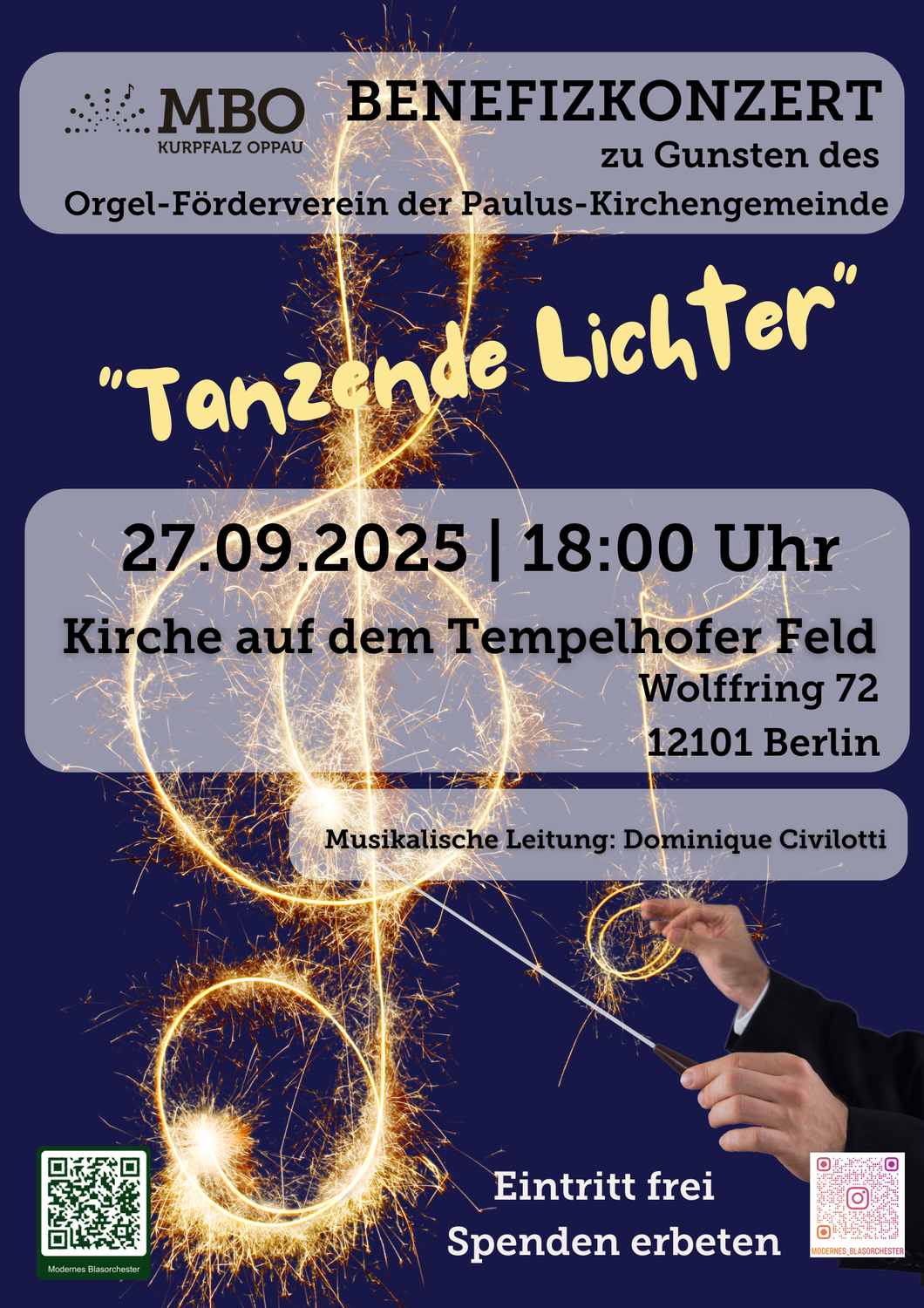 MBO-Orchesterausflug nach Berlin mit Benefizkonzert (Tempelhofer Feld)