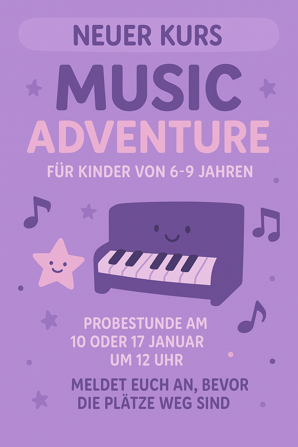 Neuer Kurs ab Januar