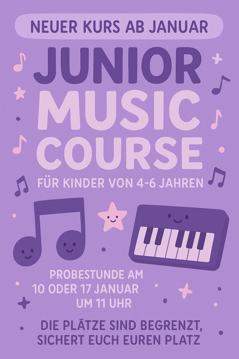 Ab Januar: Junior Music Course