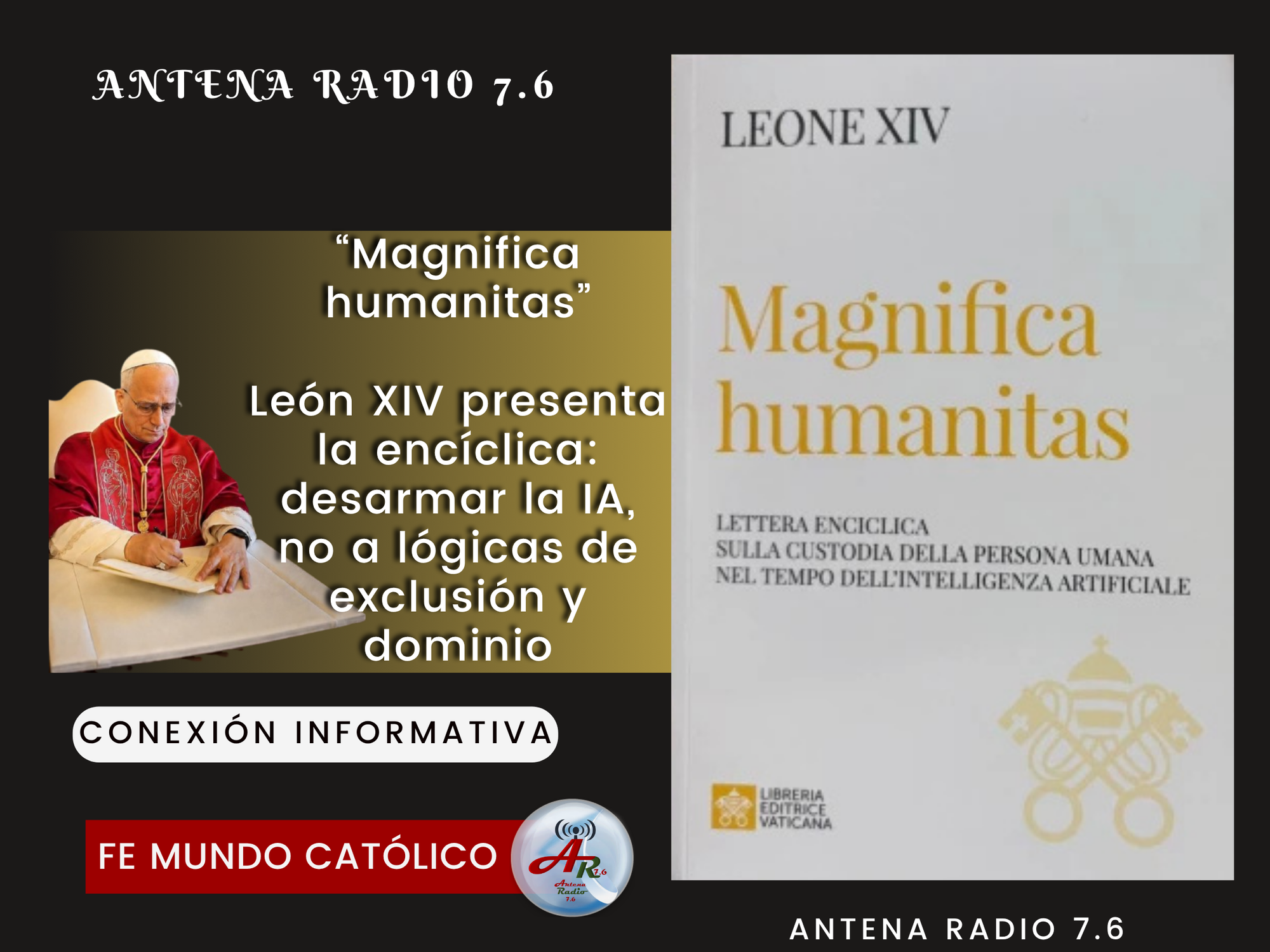 El Papa presenta su propia encíclica:  Magnifica Humanitas