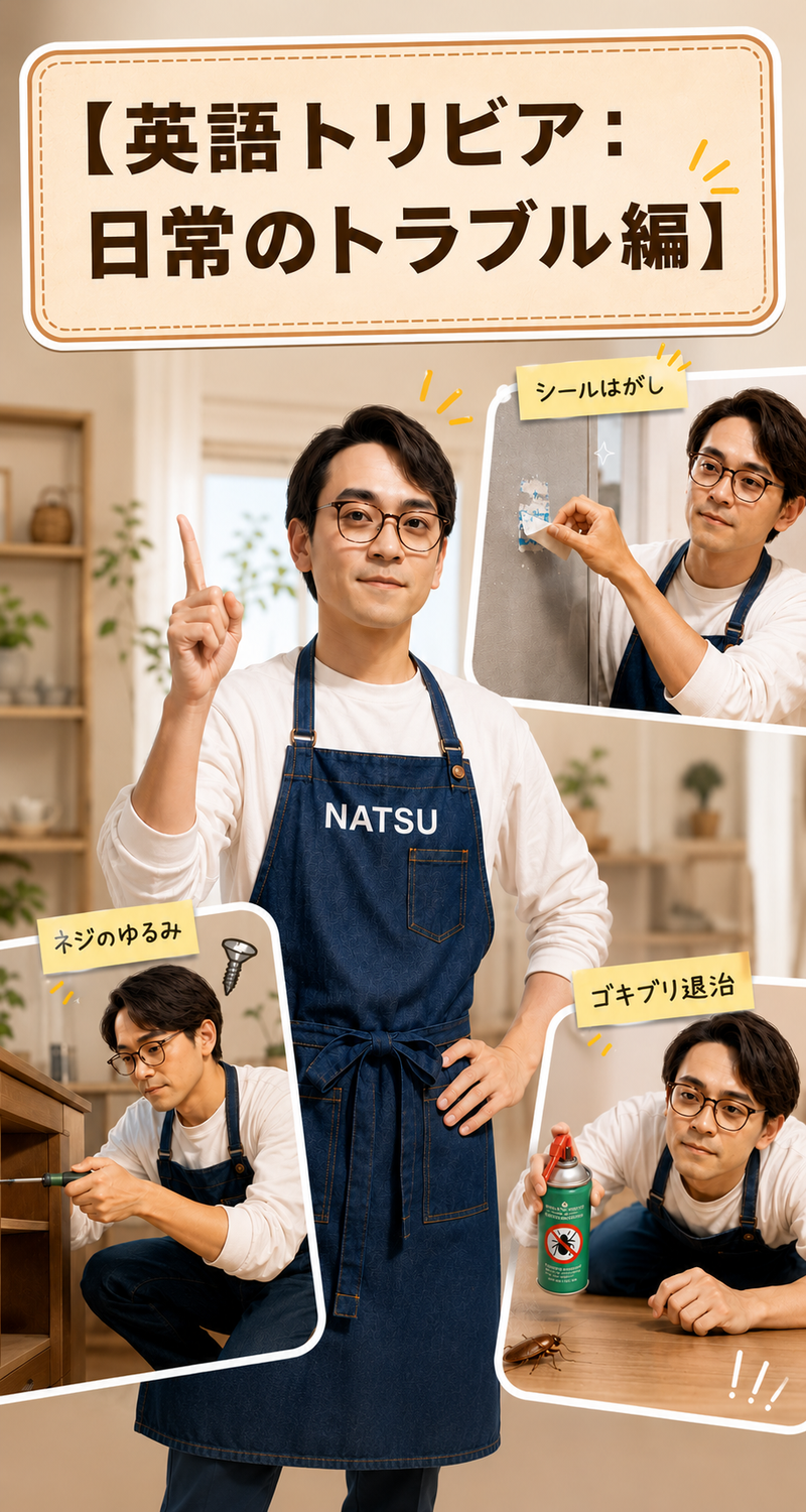 英語で日常のトラブル解消！