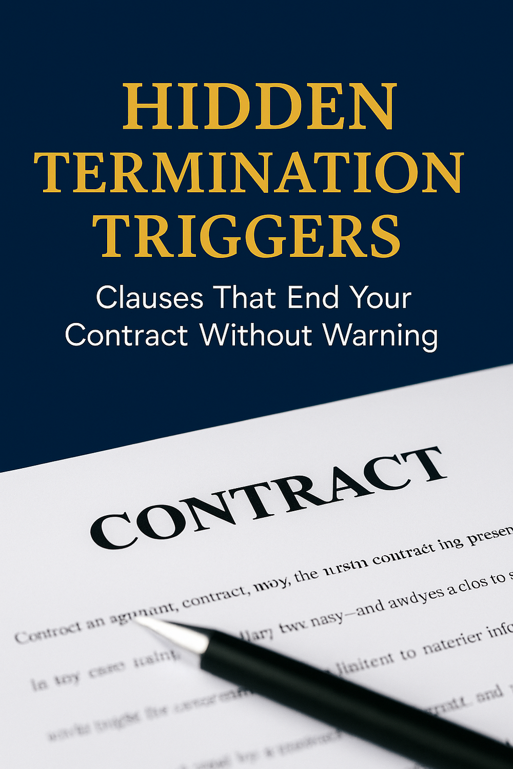 Hidden Termination Triggers | Clauses That End Contracts Without Warning
