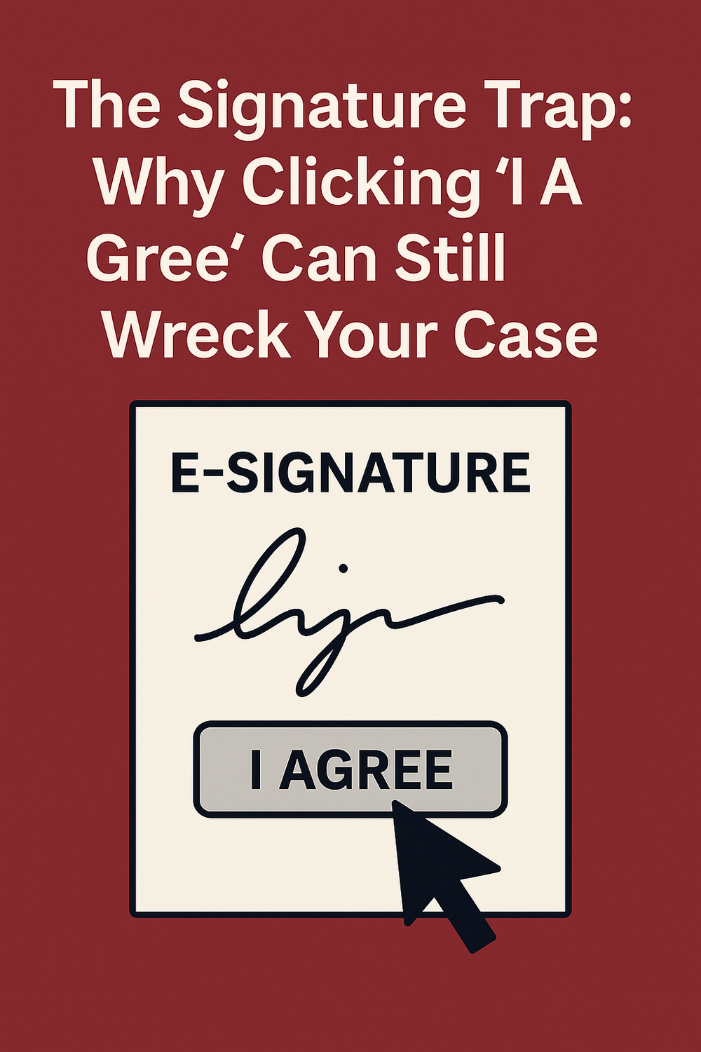 The Signature Trap: Why Clicking ‘I Agree’ Can Still Wreck Your Case | JDE Law Firm