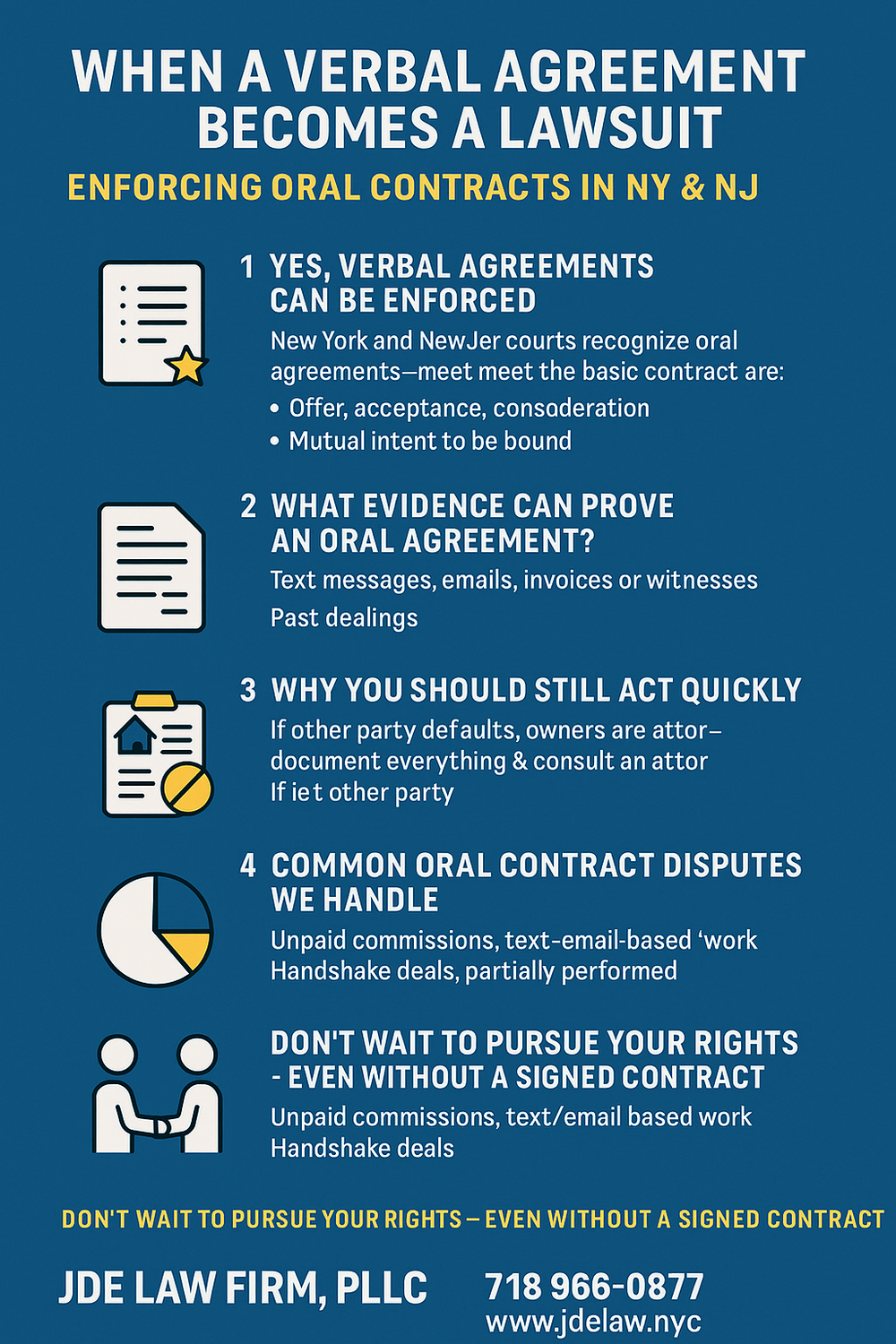 When a Verbal Agreement Becomes a Lawsuit: Enforcing Oral Contracts in NY & NJ