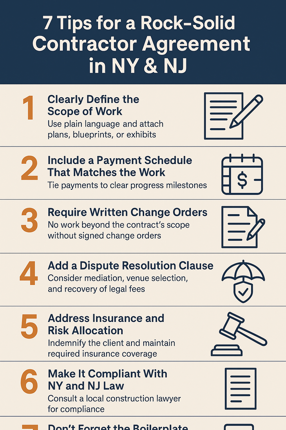 How to Make Your Contractor Agreement Rock Solid in New York and New Jersey