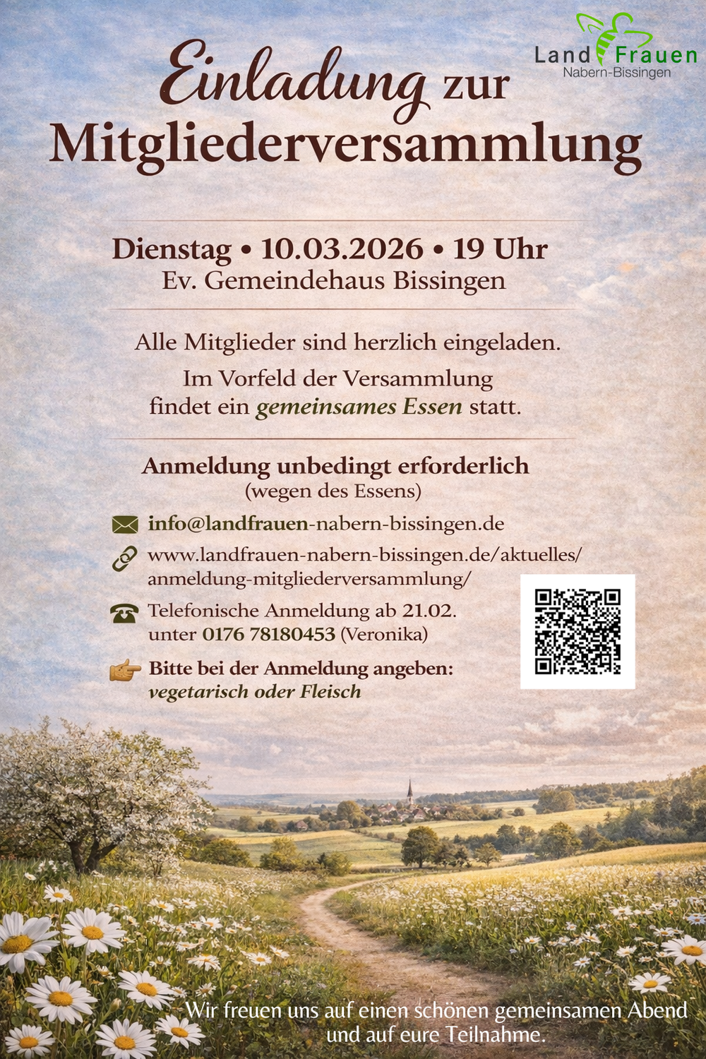 Einladung Mitgliederversammlung 10.03.2026