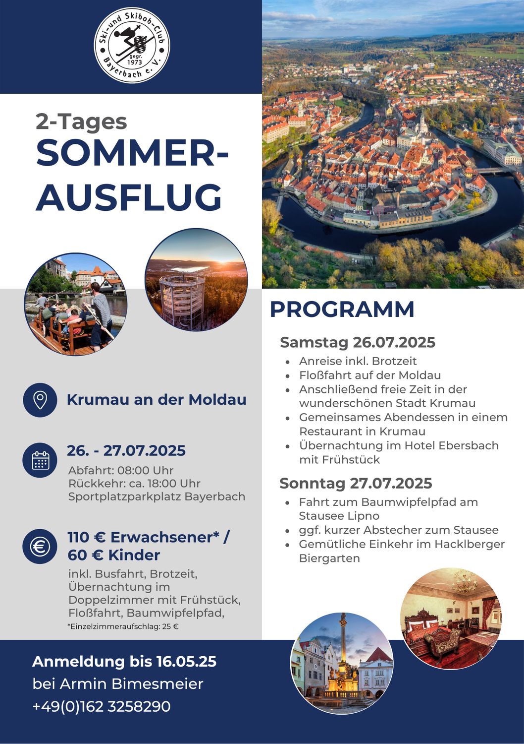 Jetzt anmelden für unseren Sommerausflug!