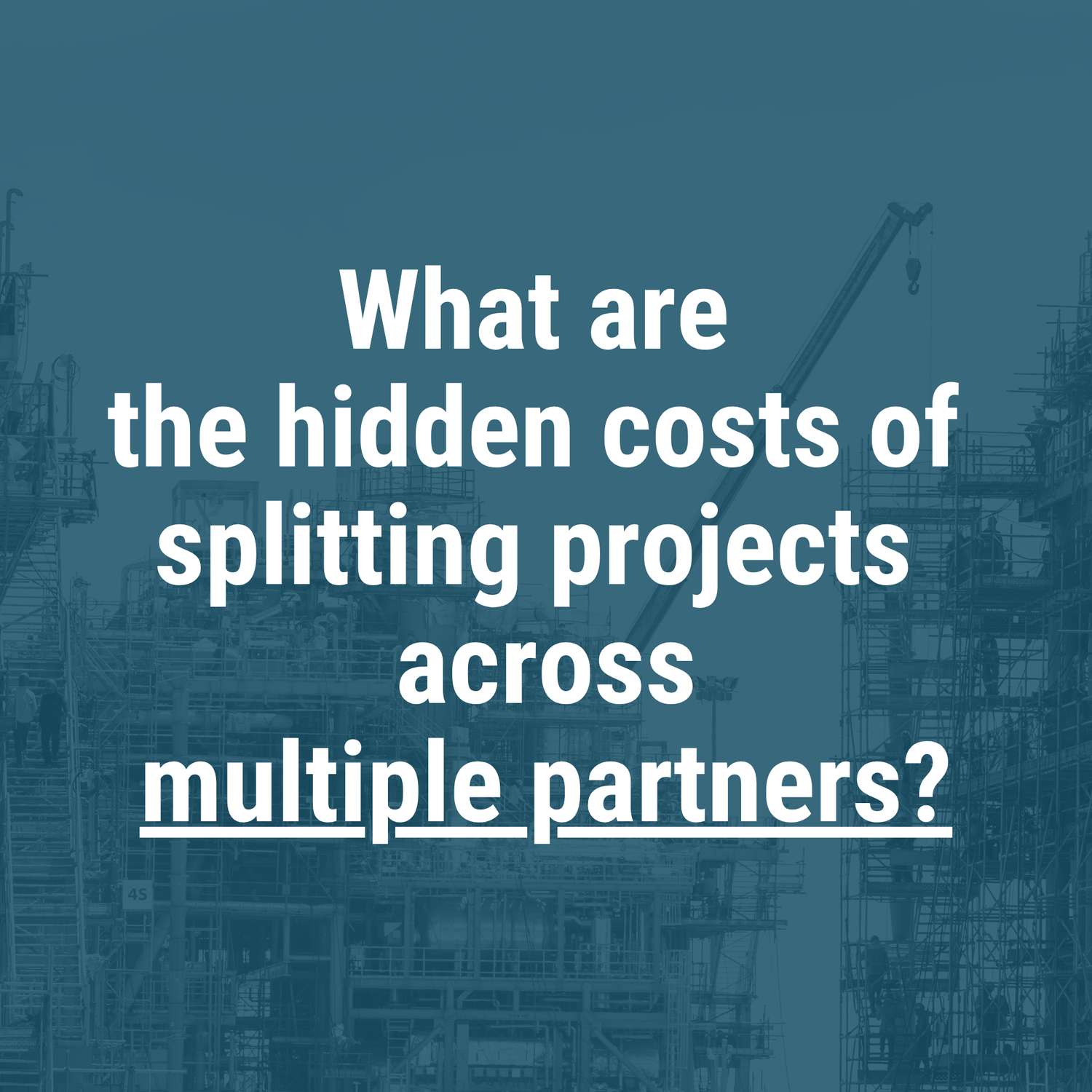 Projects don't miss deadlines on site, but in the boardroom.