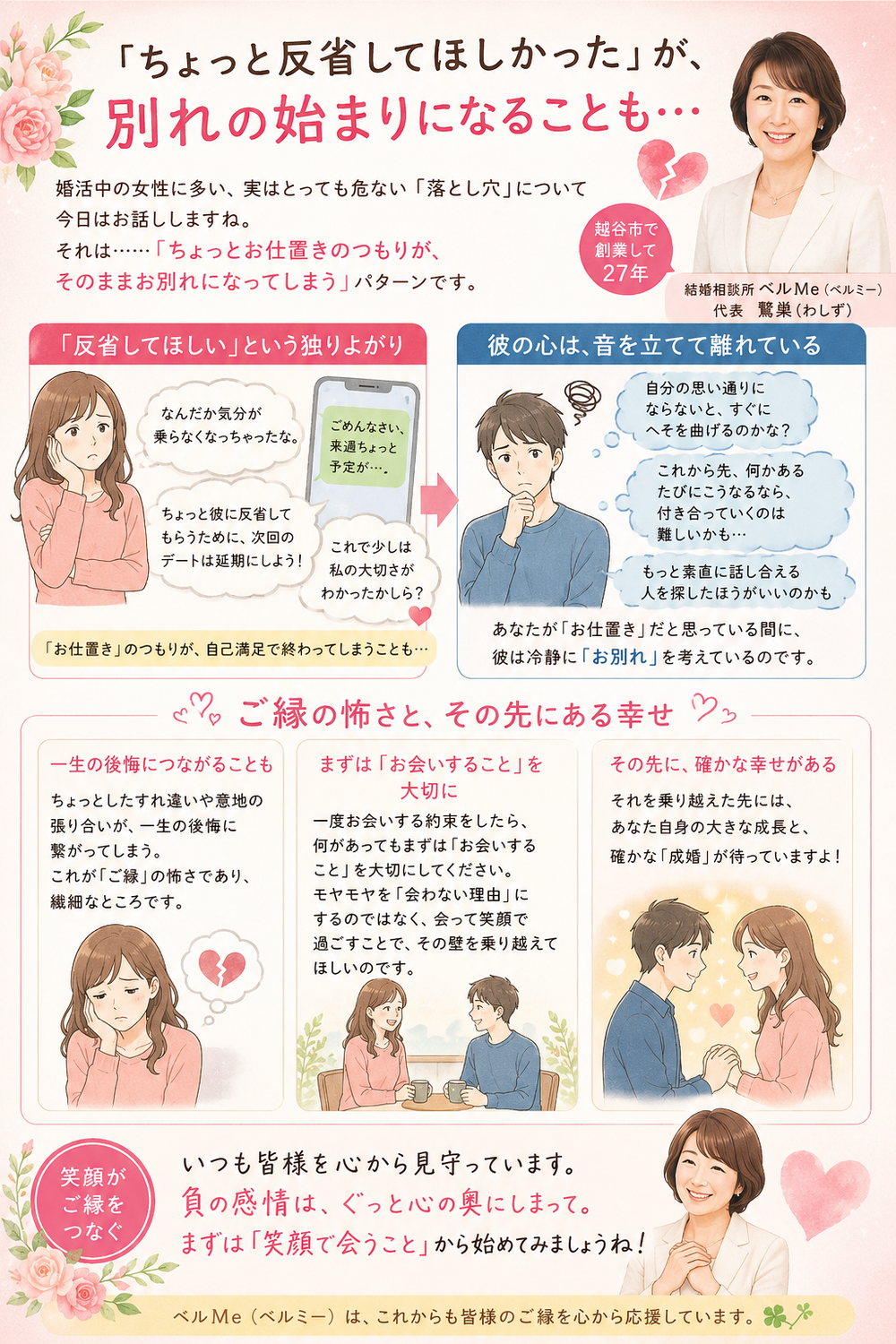 「ちょっと反省してほしかった」が、別れの始まりになることも…