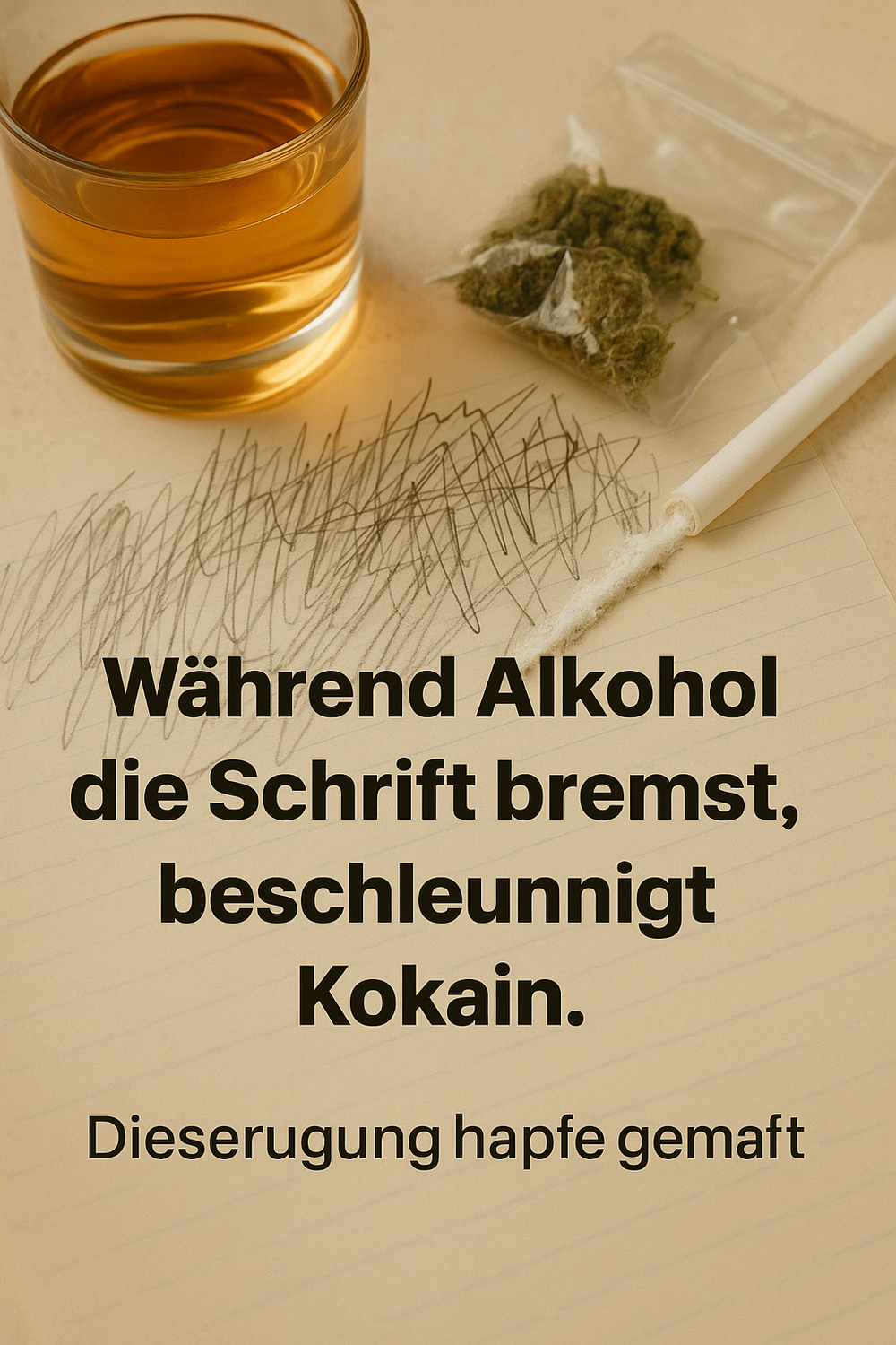 Verzogen, verwaschen, verzweifelt? Drogenkonsum zeigt sich in der Handschrift