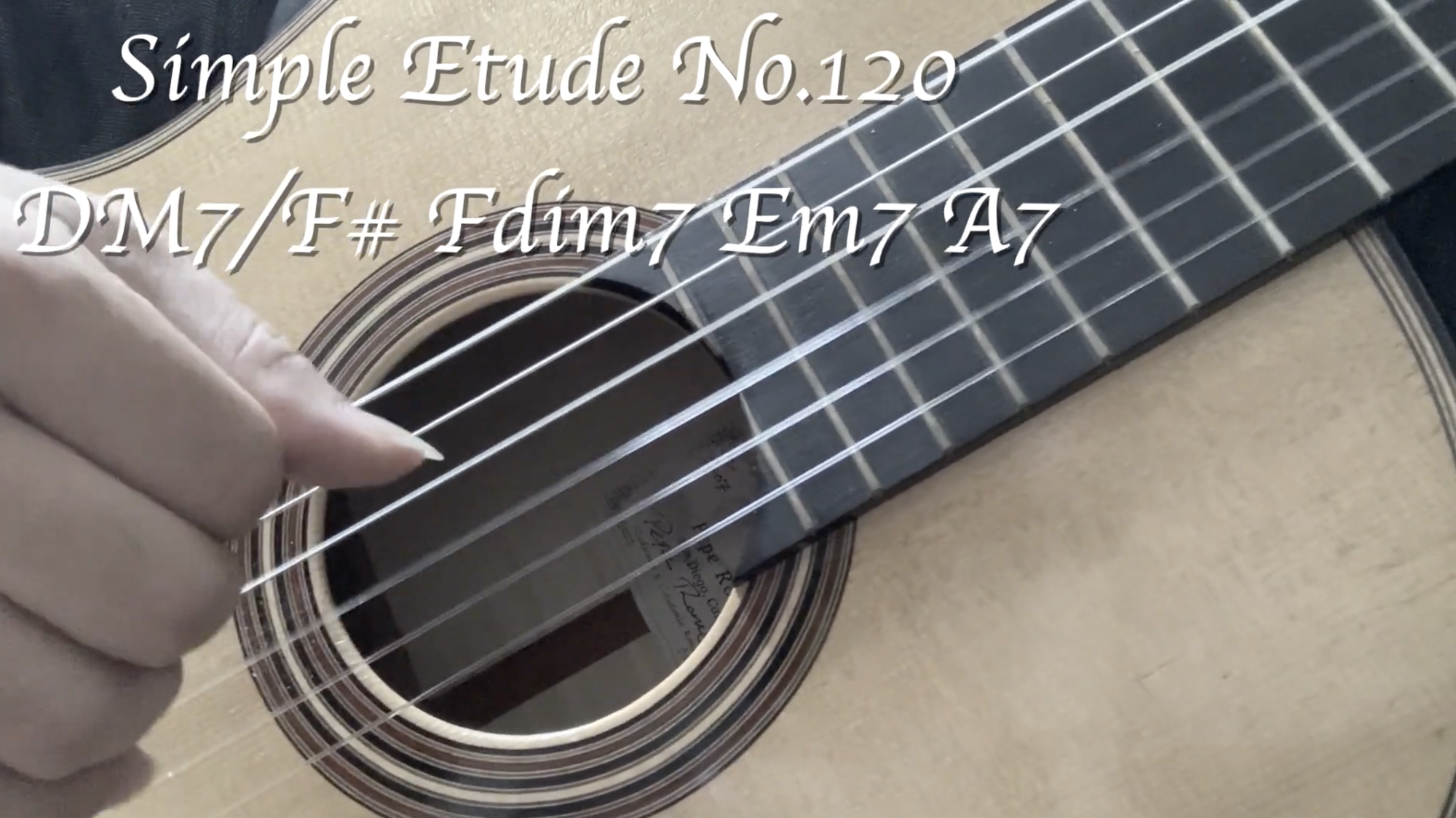 Simple etude No120 samba クラシックギターの響き