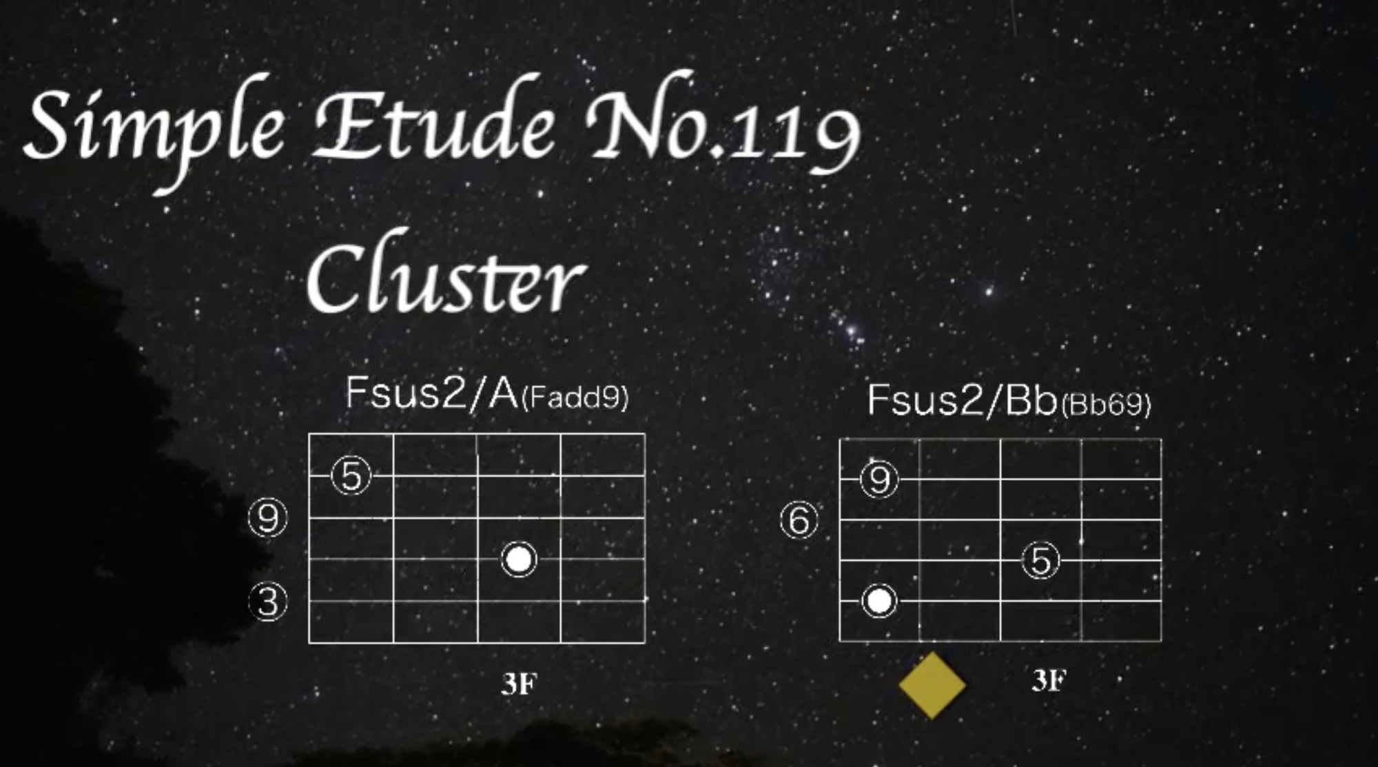 クラスターコード 心地よい3度と緊張の2度が共存する響き【Simple Etude No.119】