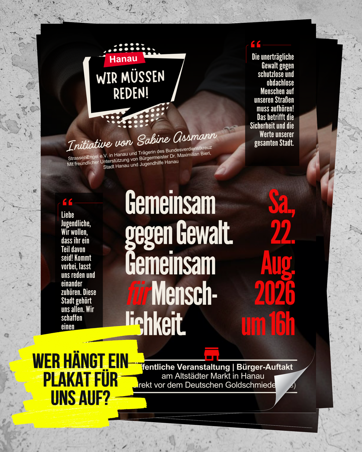 Einladung zum Bürgerauftakt am 22.08.2026
