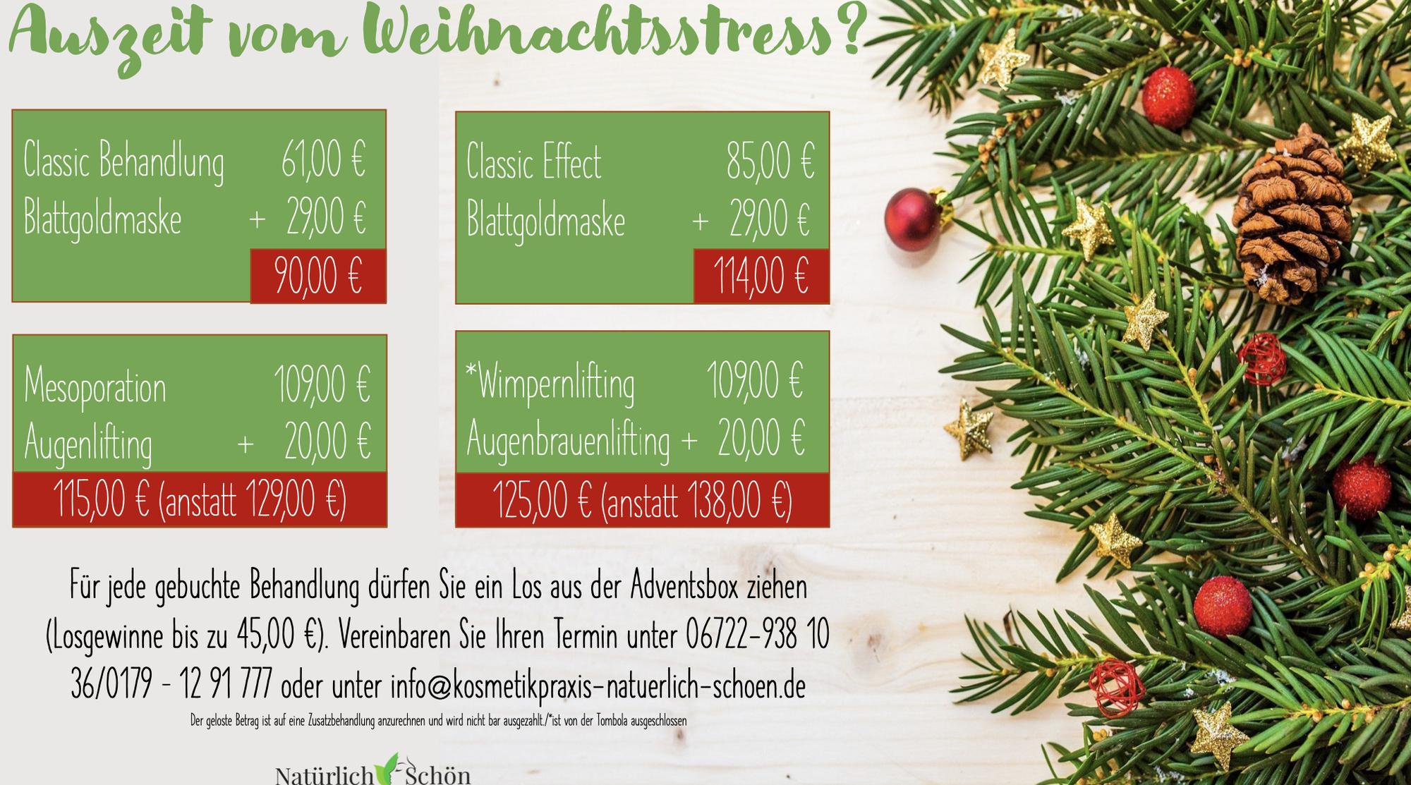 Auszeit vom Weihnachtsstress?
