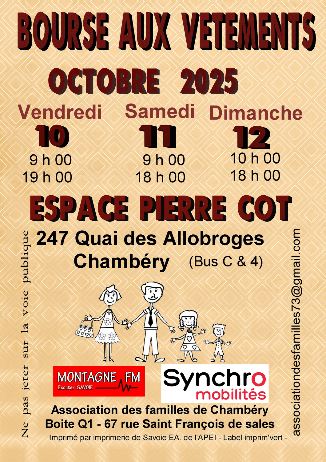 Chambéry : Bourse aux vêtements