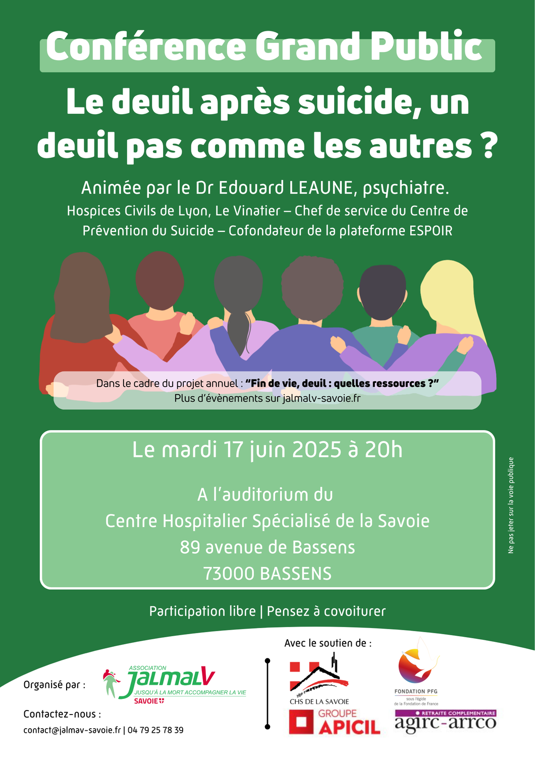 Conférence à Bassens : Le deuil après suicide