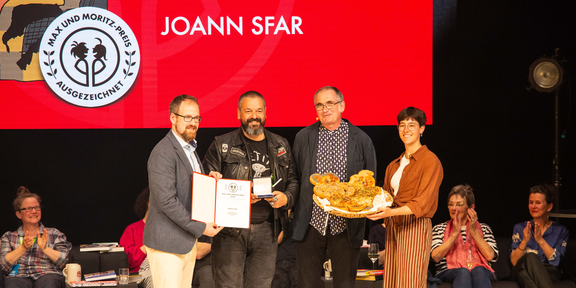 Joann Sfar wurde mit dem Max und Moritz-Preis für ein herausragendes Lebenswerk geehrt!