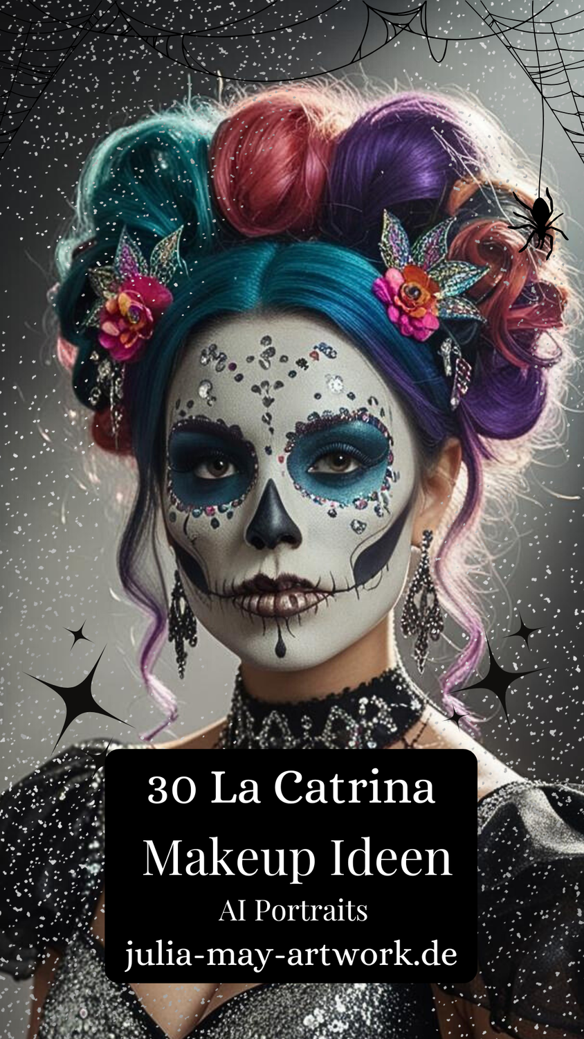Über 30 La Catrina Halloween Makeup Ideen | Mexikanische Totenfest | Sugar Skulls | Styling | Kostüm | Beauty