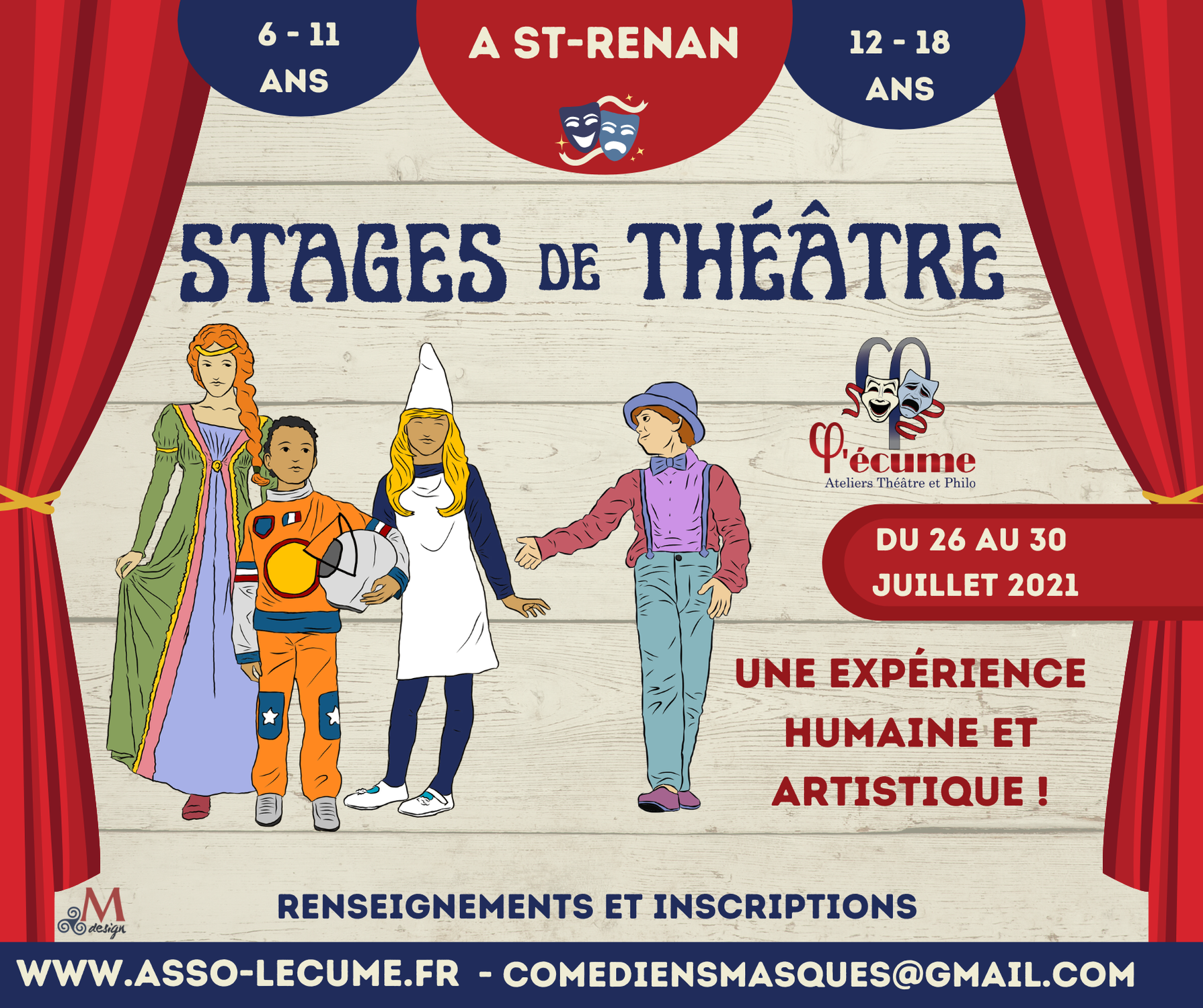 BEAU SUCCES DES STAGES THEATRE DE JUILLET 2021