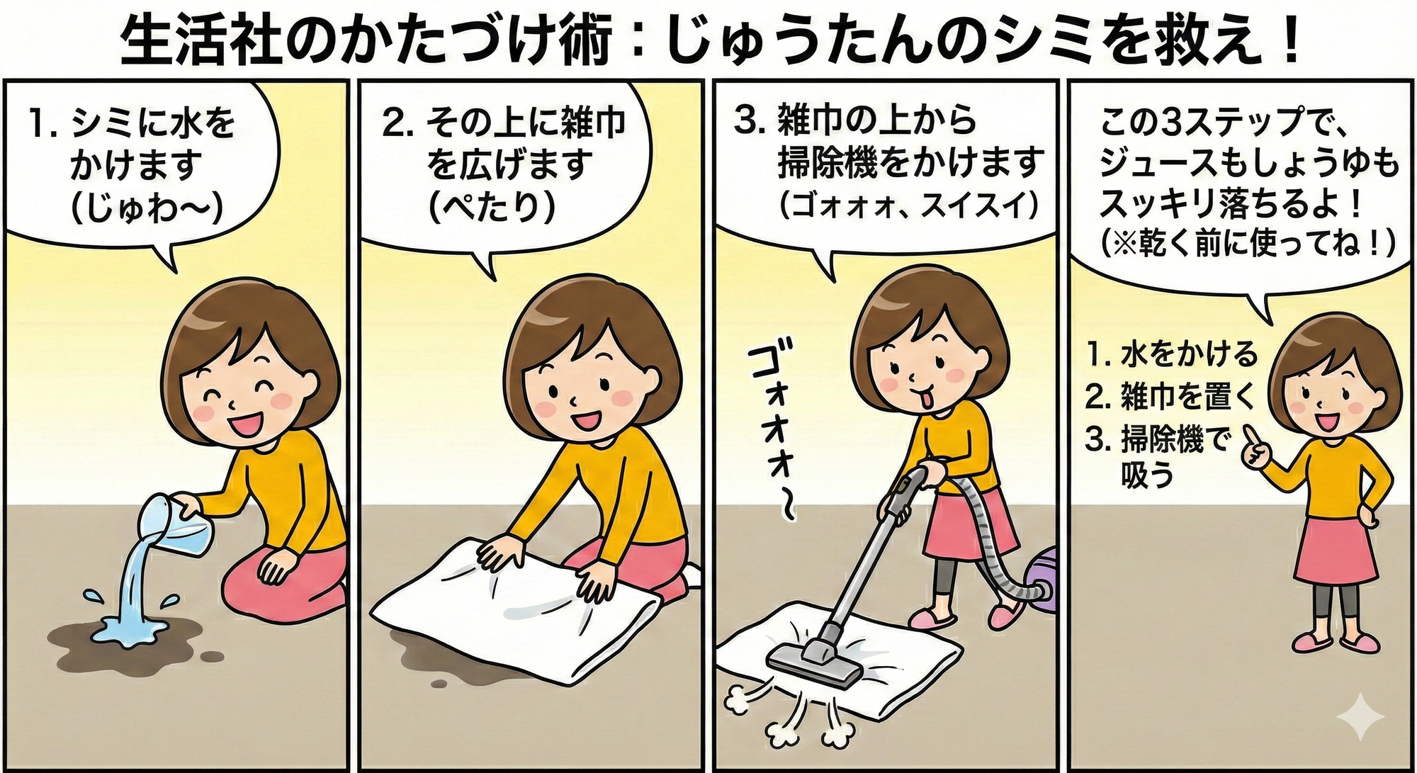 染み抜きのウラ技