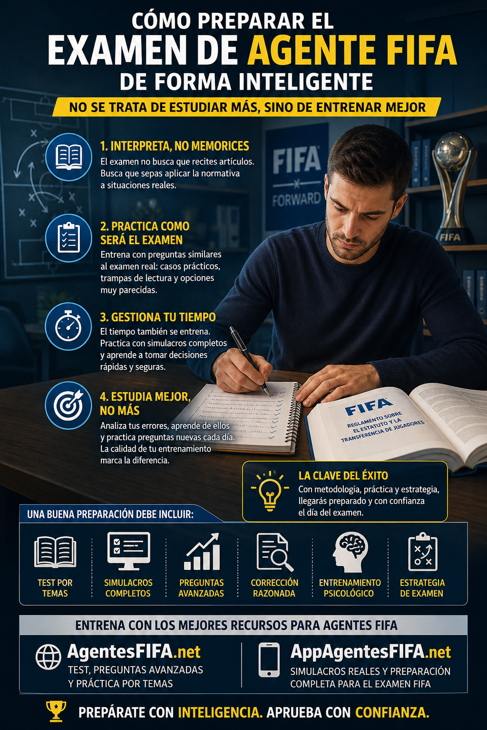 Cómo preparar el Examen de Agente FIFA de forma inteligente