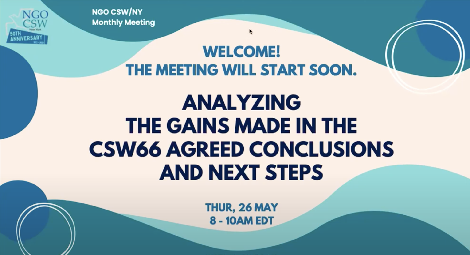 NGO CSW NY - Analyzing the Gains Made in the CSW66 Agreed Conclusions