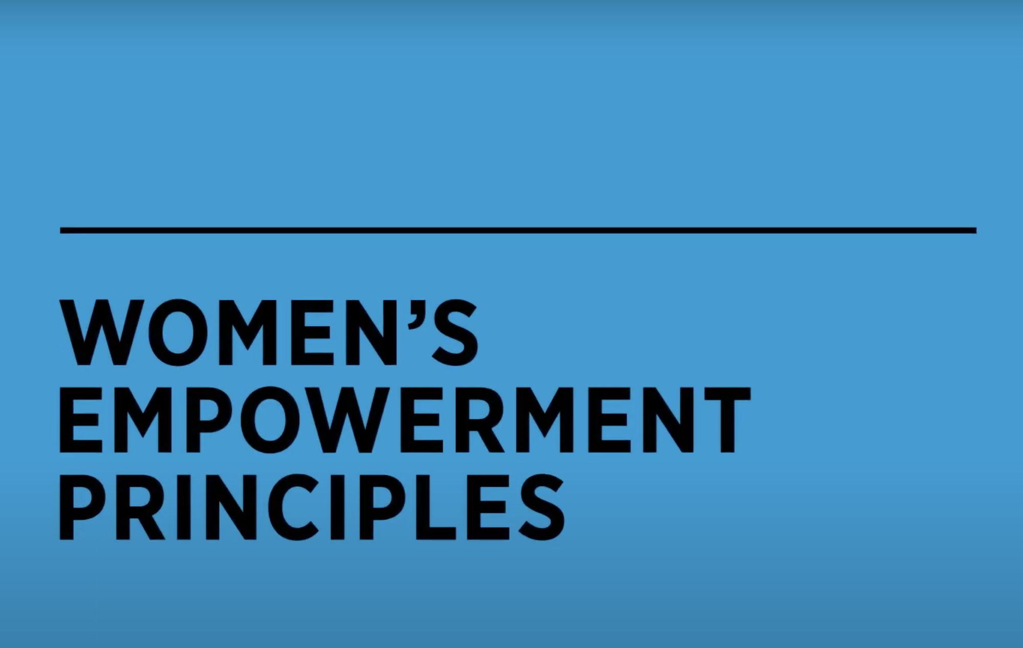 WEPs - Women Empowerment Principles