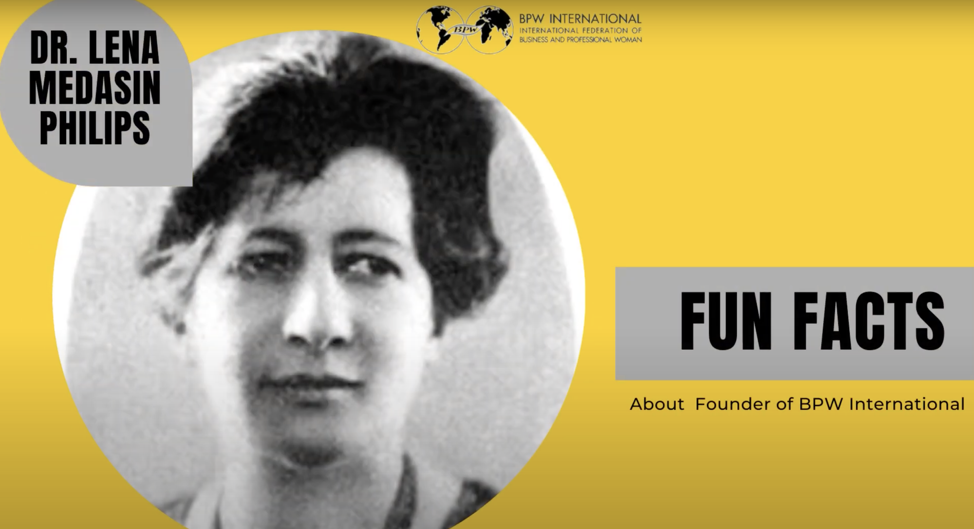 Fun Facts about our Founder Dr. Lena Madesin Philips