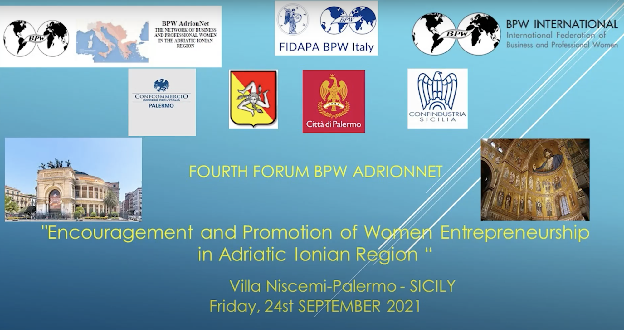 Report 4th BPW AdrionNet Forum, Palermo, Italy