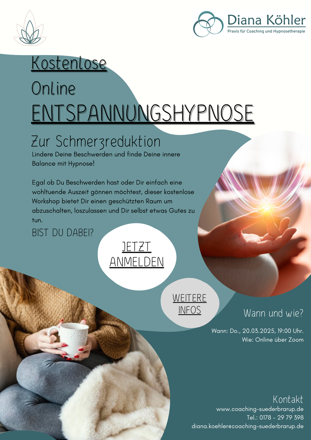 Online "Entspannungshypnose zur Schmerzreduktion"